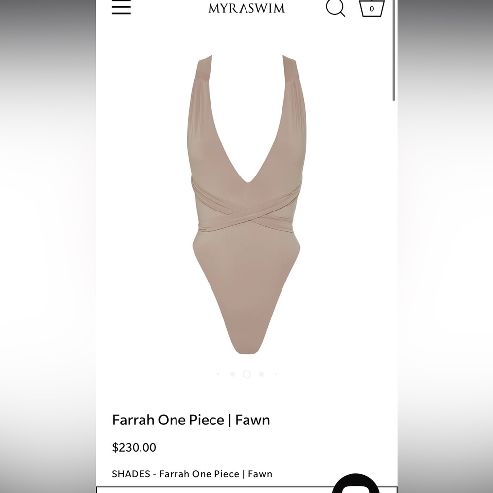 MYRA SWIM - Farrah One Piece Medium Fawn